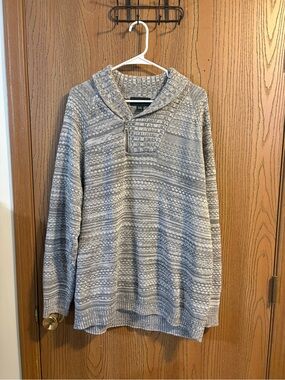 Men’s Heather Grey Sweater with Zipper